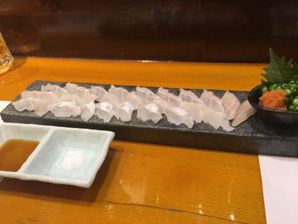 穴子しゃぶしゃぶ『凪』福岡出張で食通の上司を連れて行くならここ!穴子刺し2
